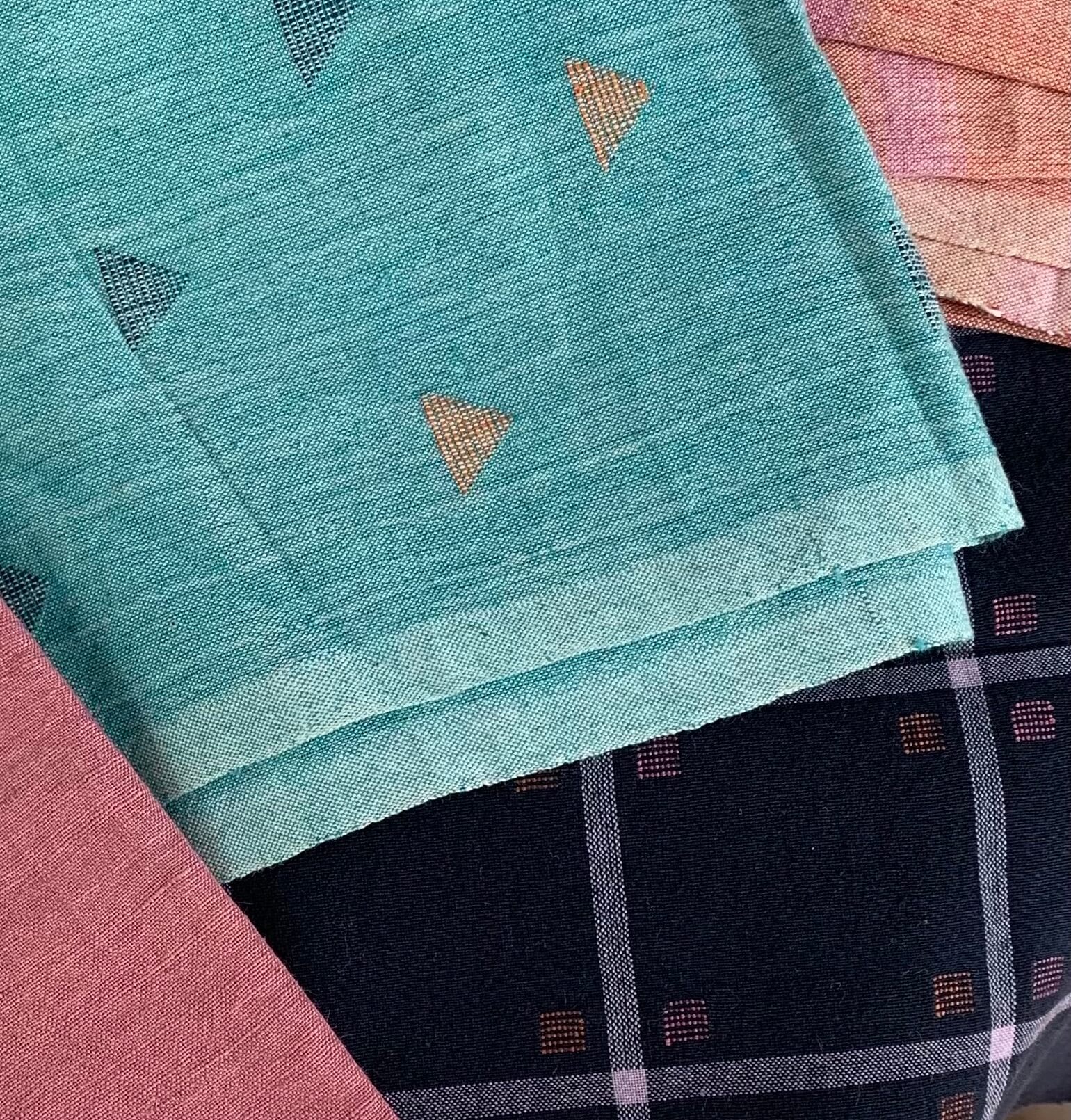 Close up of jamdani fabric