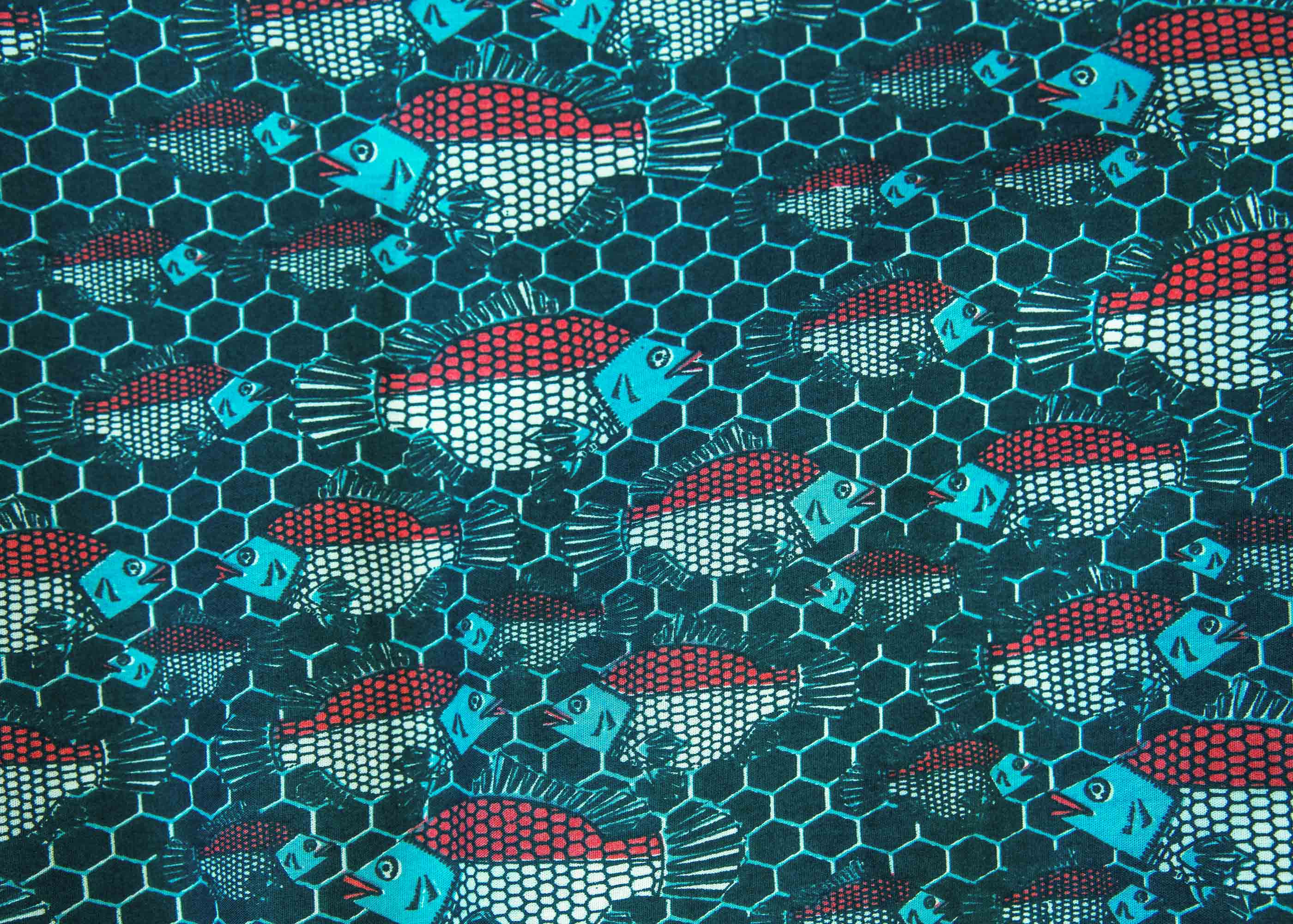 Display of a fish design shirt