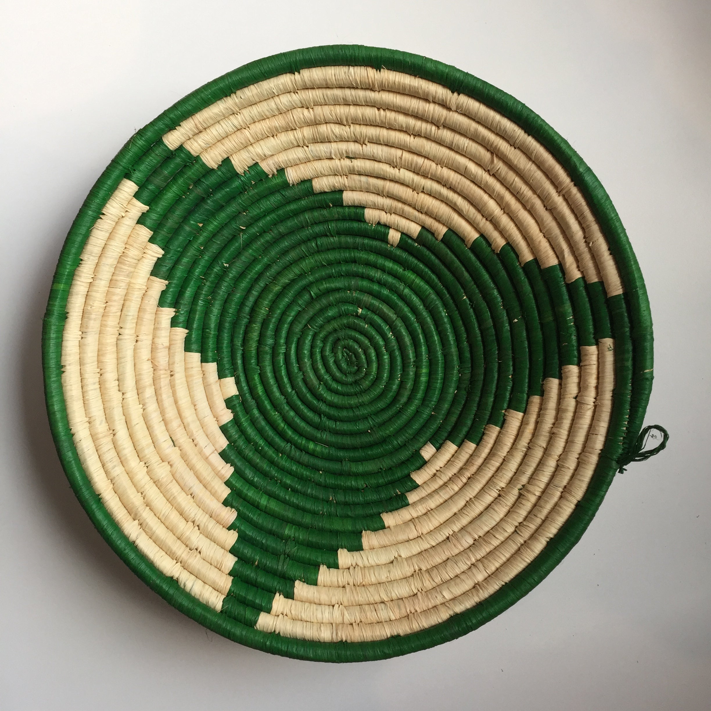 Green star woven basket